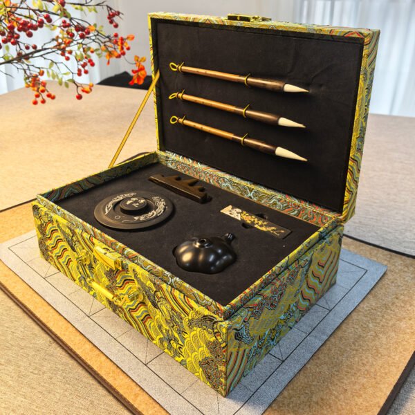 Chinese Calligraphy & Sumi Brushes Tool Sets with Portable Case